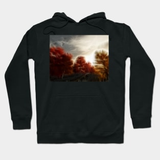 Impressionist autumn scene Hoodie